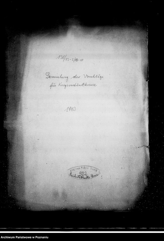 Obraz 4 z jednostki "Sammlung der Vorschläge für Kriegsverdienstkreuze"