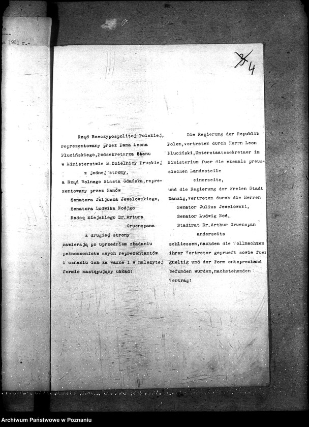 Obraz 8 z jednostki "Sprawy szczegółowo-administracyjne Układ polsko - gdański"