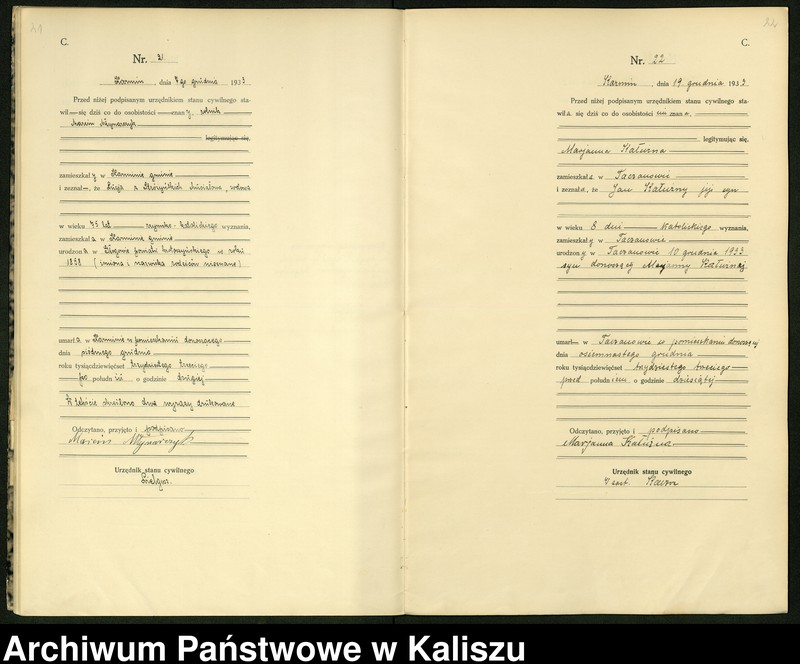 Obraz 14 z jednostki "[Księga zgonów]"