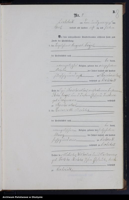 image.from.unit.number "Heiraths-Neben-Register Nr 1 - 14"