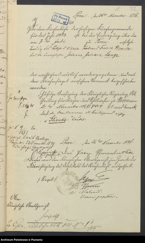 Obraz 16 z jednostki "Duplikat der Tauf, Trauungs und Sterberegister"