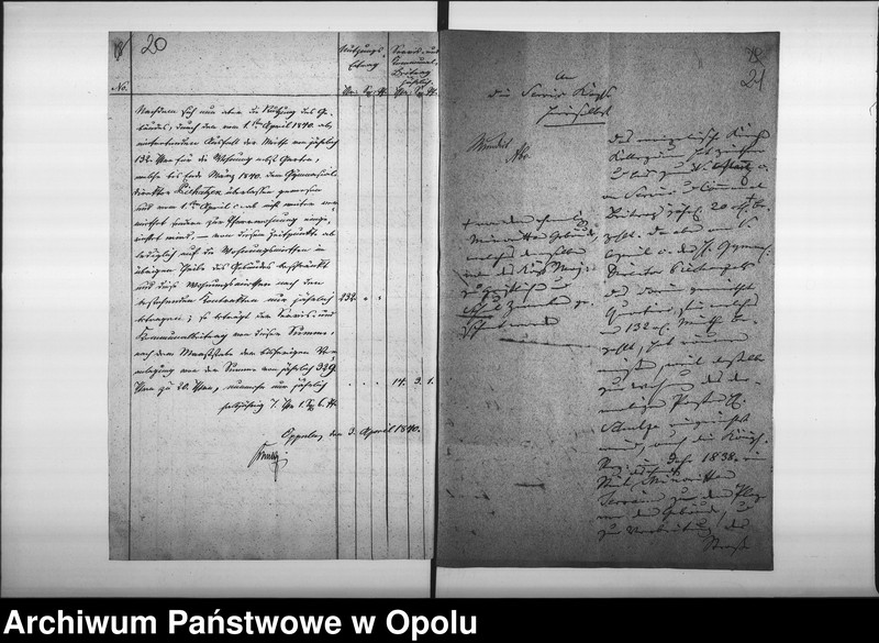 Obraz 16 z jednostki "Acta specialia des Magistrats zu Oppeln betreffend: die Entrichtung von Servis- und Communal-Beiträgen von dem, in den Besitz der evangelischen Gemeine übergangenen ehemaligen Minoriten - Klostergebäude de Anno 1839"