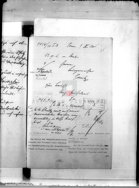 Obraz 19 z jednostki "Die Verwaltung der Stadt Punitz /Poniec/"