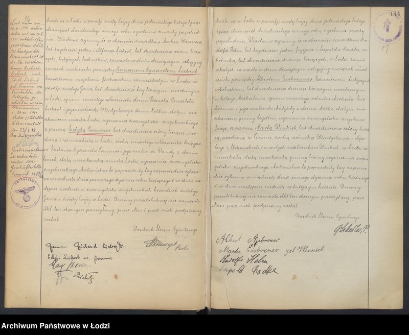 Obraz 11 z jednostki "Akta małżeństw"