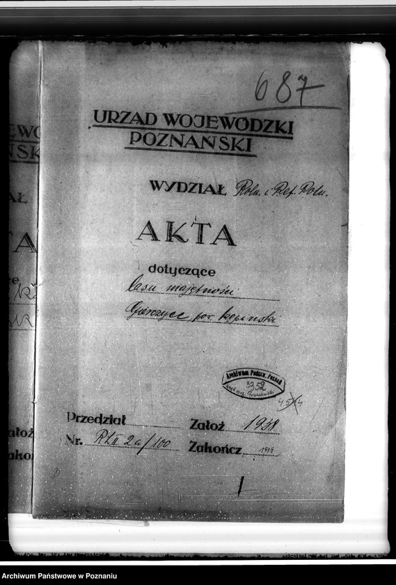 Obraz 4 z jednostki "Las majętności Gierczyce powiatu kępińskiego"