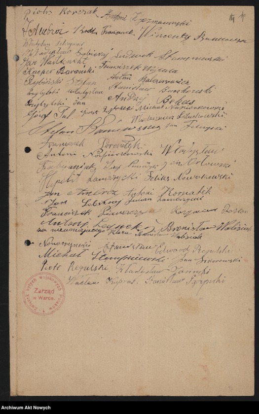 image.from.unit.number "Związek byłych wojskowych Polaków. Memoriały dotyczące spraw bytowych: posad, pomocy"