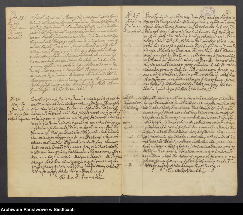 image.from.unit.number "Unikat aktów zmarłych z Parafii Nieciecz od 1919 roku do 1935 roku"