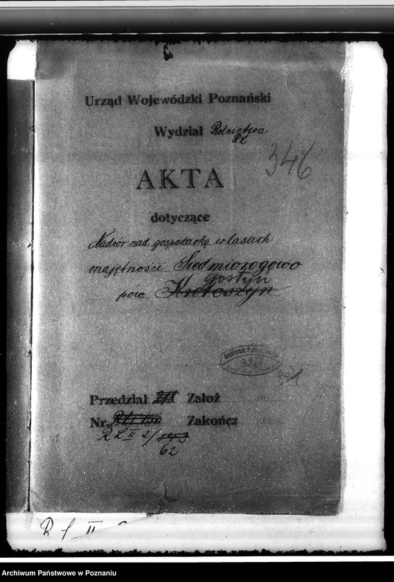 Obraz 4 z jednostki "Nadzór nad gospodarką w lasach majętności Siedmiorogowo w powiecie gostyńskim"