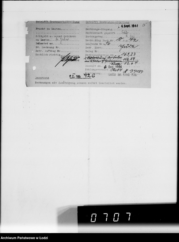 Obraz 20 z jednostki "G.Matz [rachunki za dostawy towarów dla Getta]"