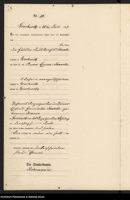 Obraz 12 z jednostki "Sterbe-Haupt-Register"