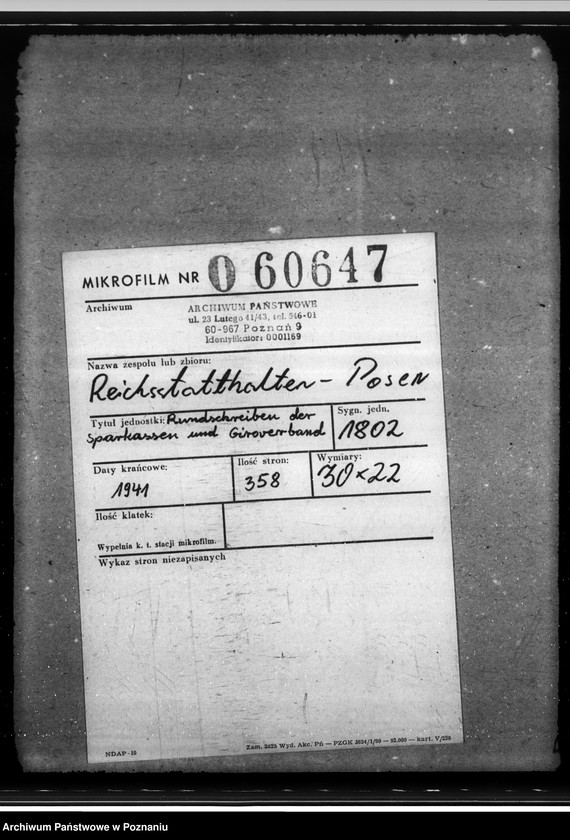 Obraz 2 z jednostki "Rundschreiben der Sparkassen und Giroverband"