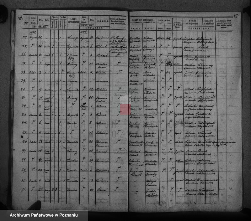 Obraz 15 z jednostki "Duplikat baptisatorum"
