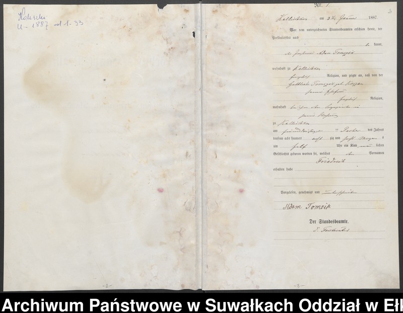 image.from.unit.number "Geburts-Haupt-Register des Königlichen Preussischen Standes-Amtes Kallischken Kreis Johannisburg"