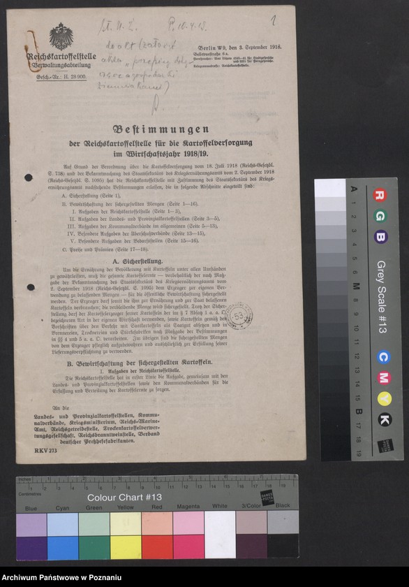 Obraz 3 z jednostki "[Gospodarka ziemniakami, m.in. rozporządzenia władz]"