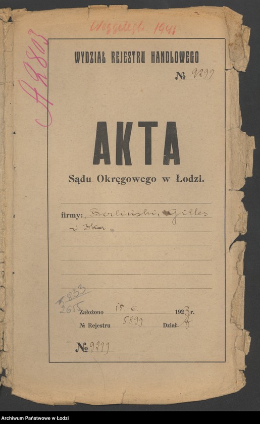 Obraz 2 z jednostki "Berliński, Gilles i s-ka – szarparnia i przędzalnia"