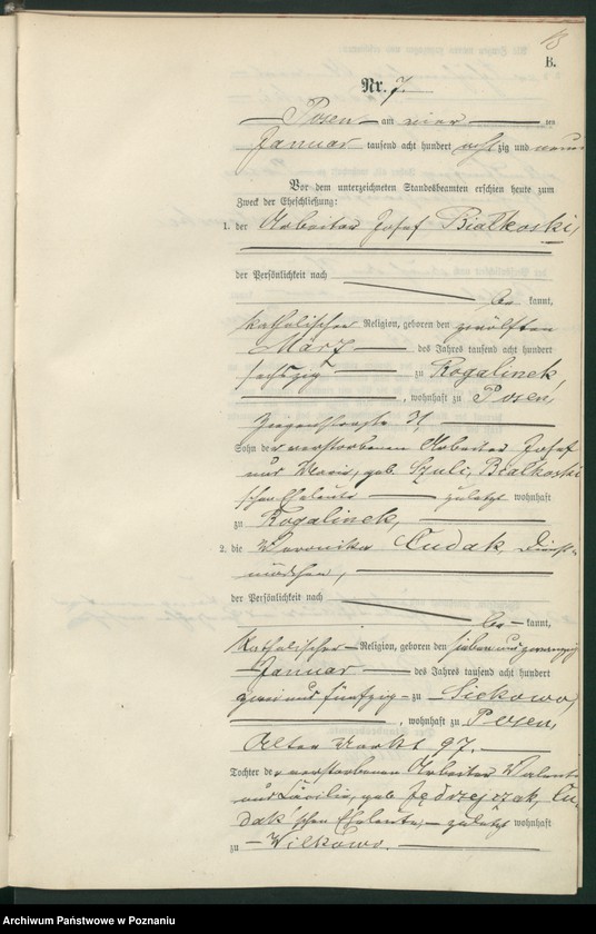 Obraz 16 z jednostki "Księga małżeństw t. I"