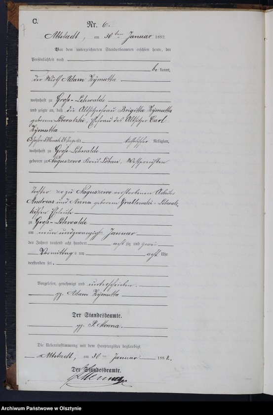 image.from.unit.number "Sterbe-Neben-Register Nr 1 - 80"