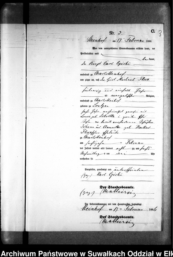 image.from.unit.number "Sterbe-Neben-Register des Preussischen Standes-Amtes Gr. Strengeln Kreis Angerburg"