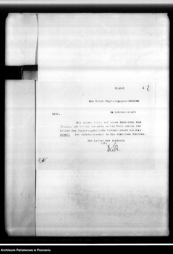 Obraz 6 z jednostki "Verzeichnis von Amtsbezirken"