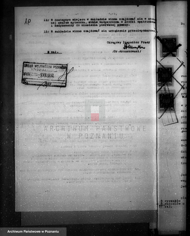 Obraz 14 z jednostki "Zatwierdzenie zakładu przemysłowego / warsztatu mechanicznego części rowerowych/ Firmy Andrzeja Krawczyka w Poznaniu"