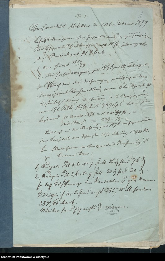 image.from.unit.number "Beläge zur Kirchspiels Schulkassen Rechnung"