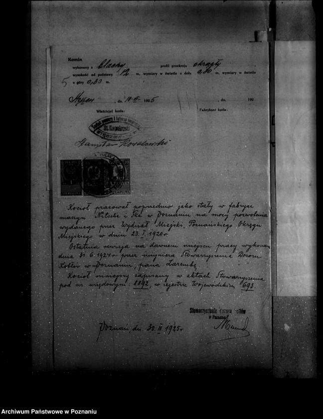 Obraz 9 z jednostki "Tartak parowy w Stęszewie powiat poznański nr woj. 693"