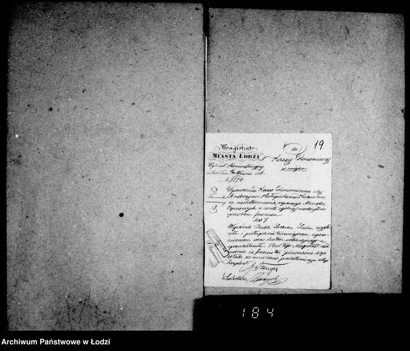Obraz 16 z jednostki "Akta tyczące się poczynionych forszusów z kasy miasta Łodzi od roku 1846 po koniec roku"
