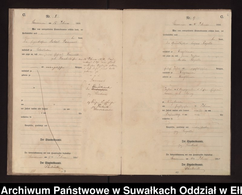 image.from.unit.number "Sterbe-Neben-Register des Preussischen Standes-Amtes Stasswinnen Kreis Loetzen"