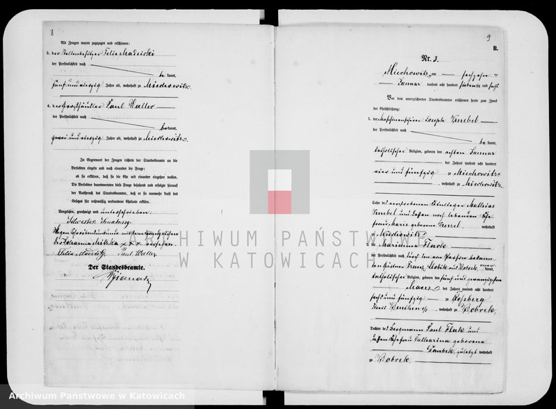 image.from.unit.number "Księga małżeństw za rok 1876 [nr 1 - 67]"