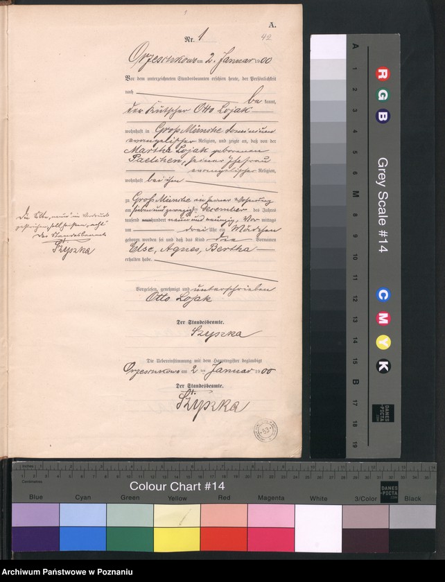 Obraz 4 z jednostki "Geburts-Neben-Register"