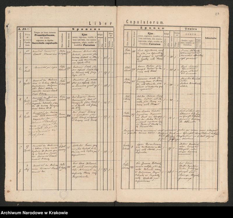 Obraz 17 z jednostki "[Księga małżeństw]"