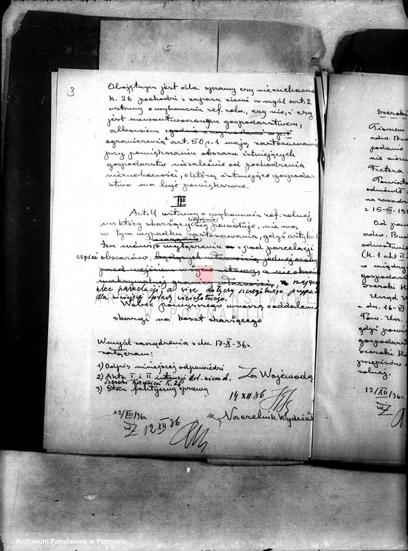 Obraz 7 z jednostki "Freter Herbert z Szerokiego Kamienia powiatu szubińskiego. Skarga do N.T.A. z powodu odmowy zezwolenia na przewłaszczenie"