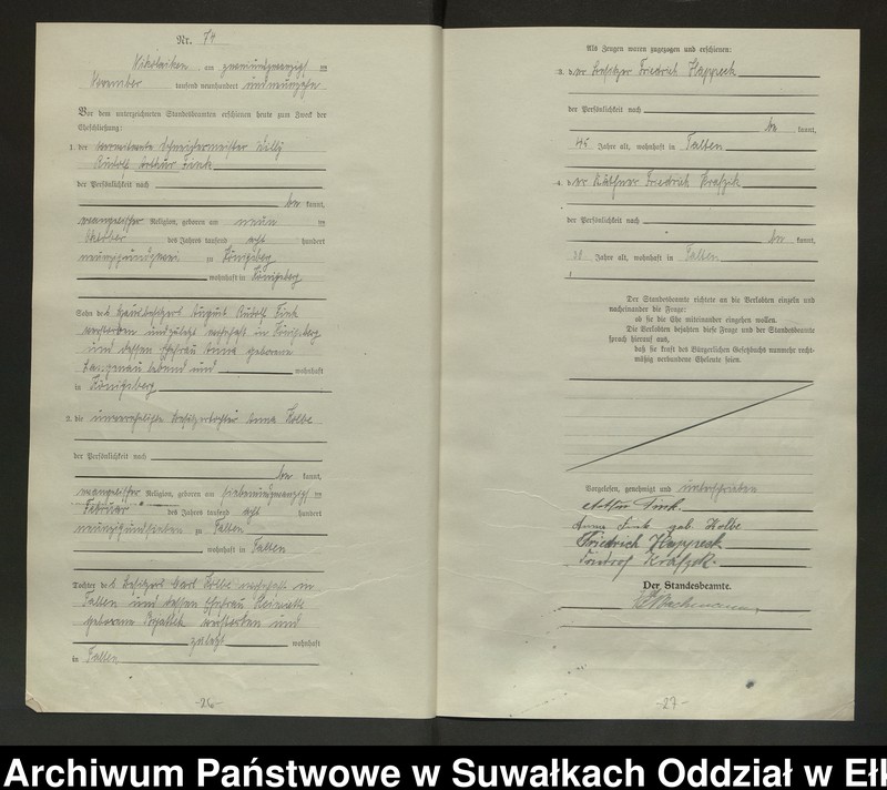 image.from.unit.number "Heirats=Haupt=Register des Königlichen Preussischen Standes-Amtes Nikolaiken Kreis Sensburg"