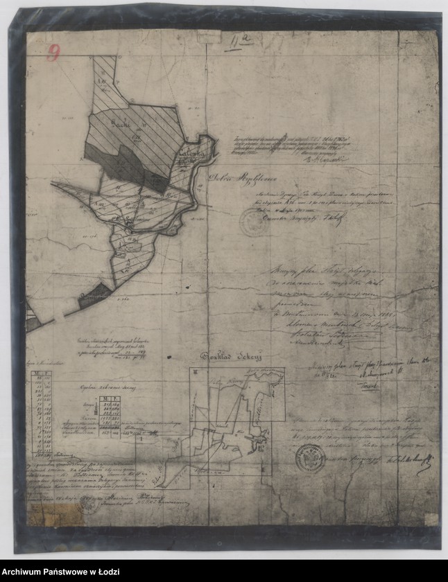 Obraz 2 z jednostki "Odrys pomiaru dóbr Niechmierów ... w powiecie sieradzkim położonych"