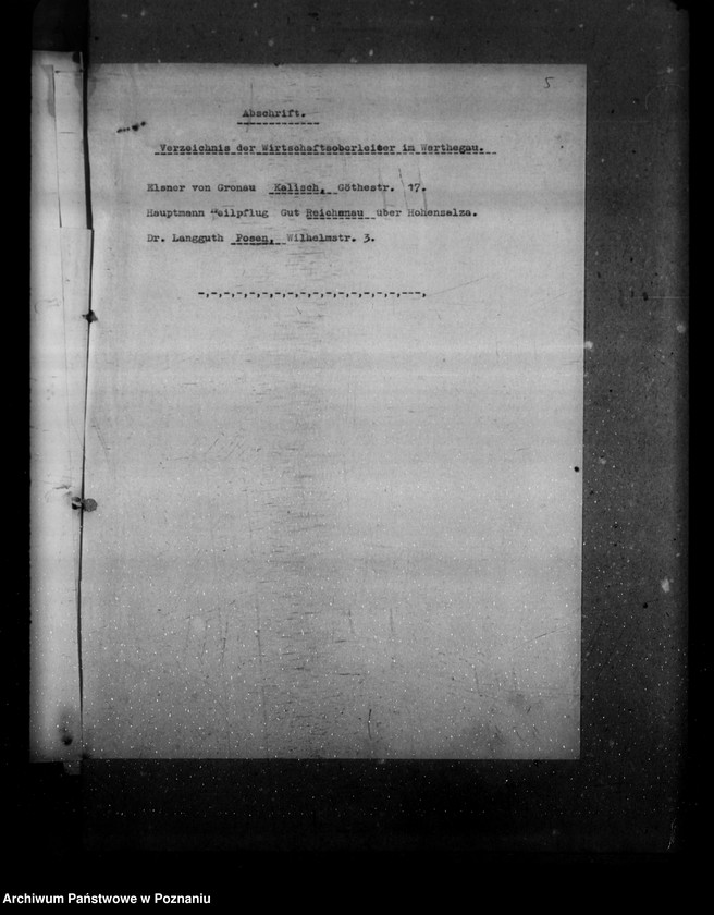 Obraz 10 z jednostki "Landratsämter, Landjahrlager, Kreisjägermeister (adresy)"