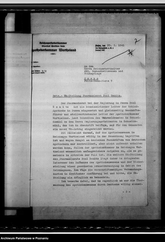 Obraz 12 z jednostki "Notdienstverpflichtung der Apotheker"