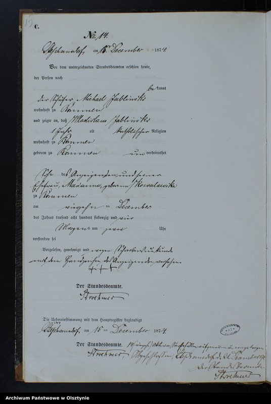 image.from.unit.number "Sterbe-Neben-Register Nr 1 - 14"
