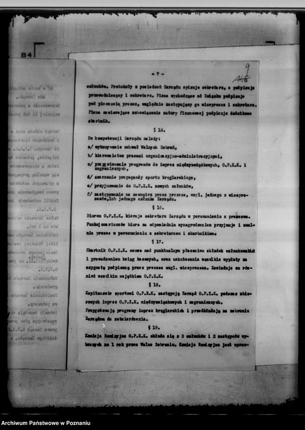 Obraz 13 z jednostki "/Ogólnopolski Związek Kręglarzy Rz.P./ Poznań"