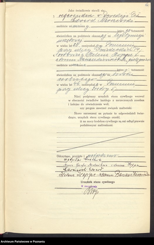 Obraz 8 z jednostki "Księga miejscowa małżeństw tom I [Rejestr główny małżeństw]"