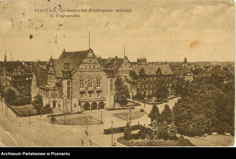 Obraz 1 z jednostki "Poznań - Uniwersytet [Collegium Minus]"