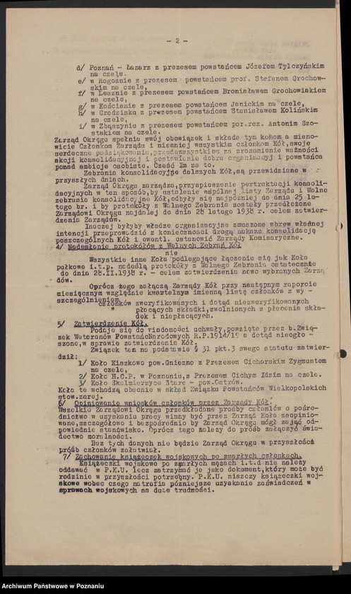 image.from.unit.number "Okólniki Okręgu Poznańskiego Związku Powstańców Wielkopolskich."