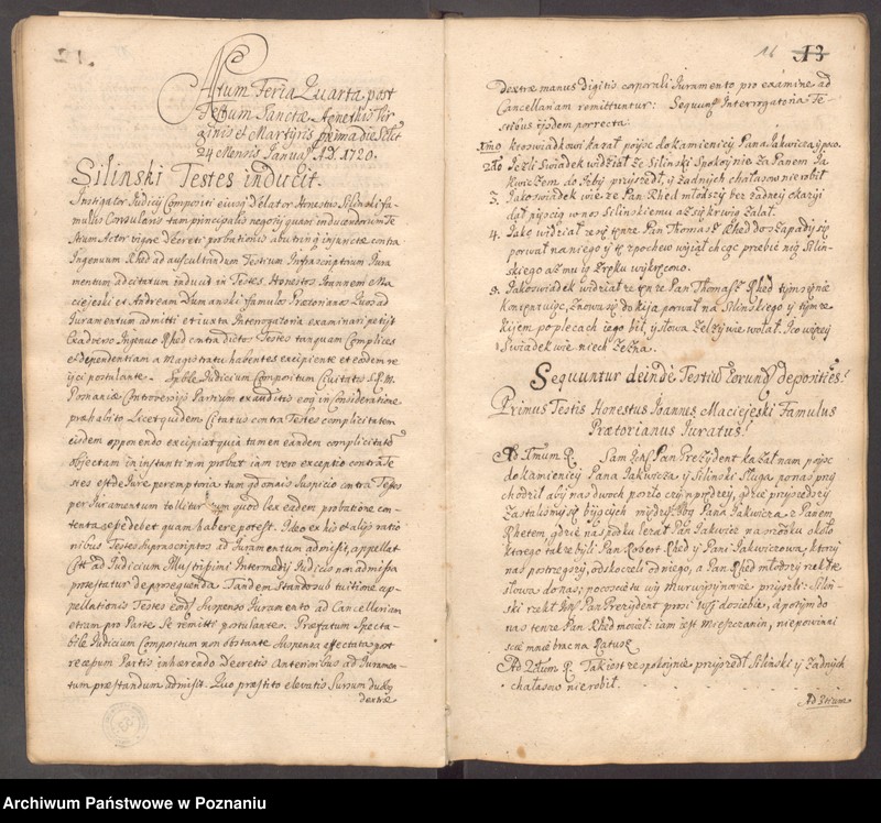 Obraz 16 z jednostki "Acta consularia civitatis SRMtis Posnaniae."