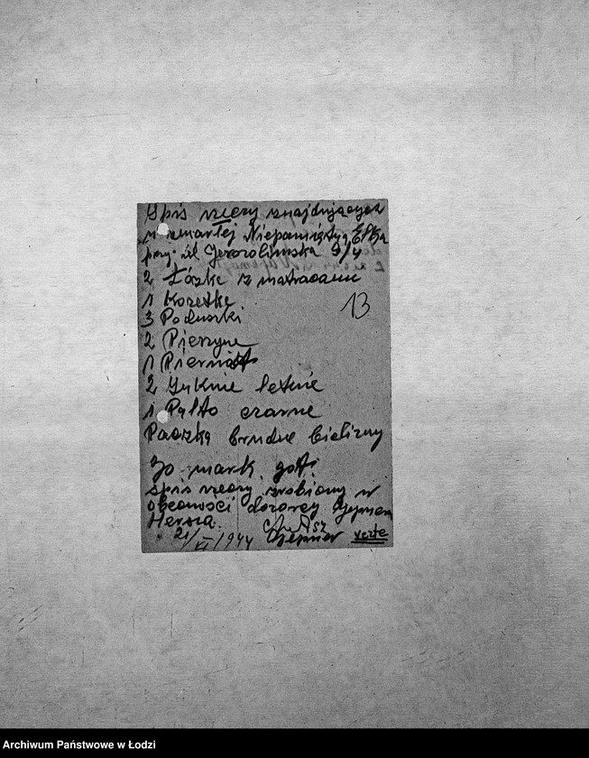 Obraz 16 z jednostki "[Korespondencja z Referatem Opiekuńczym, głównie w sprawach spadków po zmarłych]"