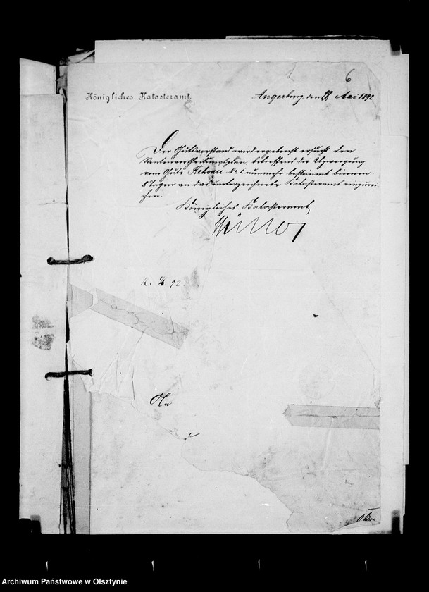 image.from.unit.number "Verschiedene Behörden an den Gutsvorstand von Rehsau"