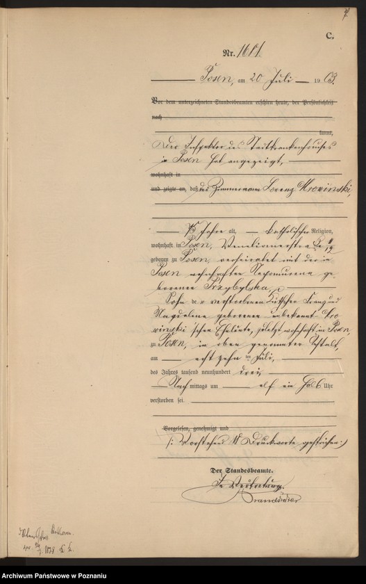 Obraz 10 z jednostki "Księga zgonów tom IV"