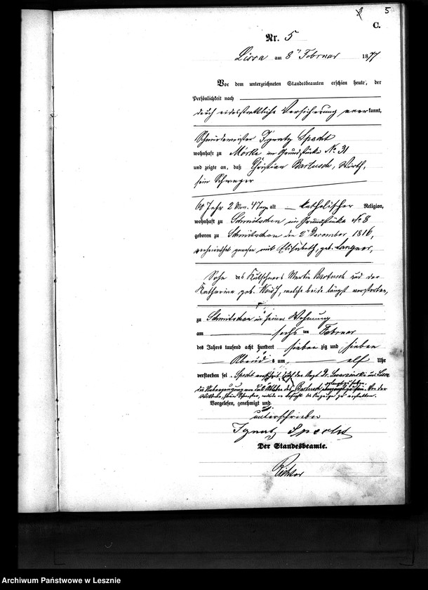 Obraz 8 z jednostki "[Księga zgonów - wieś]"