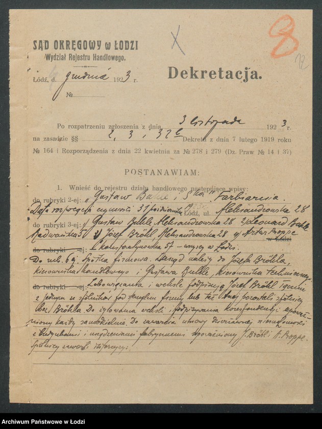 Obraz 14 z jednostki "Gustaw Buhle i S-ka- farbiarnia"