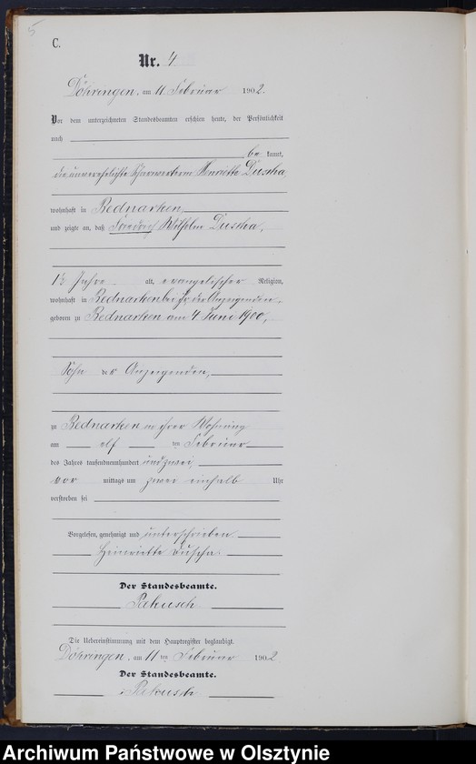 image.from.unit.number "Sterbe-Neben-Register Nr 1 - 46"