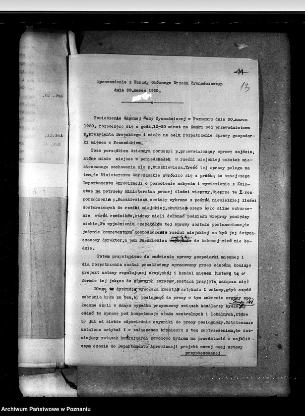 Obraz 17 z jednostki "Sprawy prawne projekty ustaw, rozporządzeń i uzasadnień przedkładanych do aprobaty p. Ministrowi b. Dzielnicy Pruskiej"