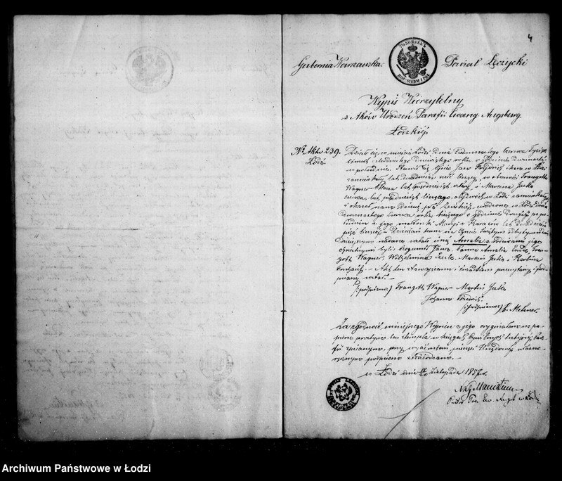 Obraz 7 z jednostki "Akta tyczące się ustanowienia opieki nad nieletnimi po zmarłym Janie Frydrychu t. j. Amalią, Emilią i Robertem rodzeństwem Frydrych"